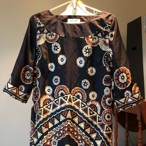 Skirtin Around silk dress wonderful print